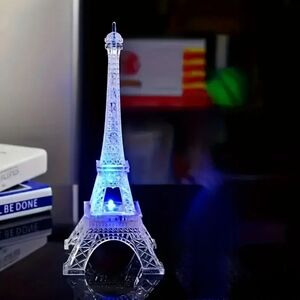 Illuminated Eiffel Tower Decor Changes Colors!